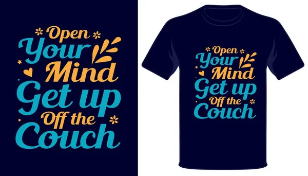 Open Geest Sta Van Bank Beste Typografie Shirt Ontwerp — Stockvector