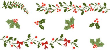 Noel kış etiketi koleksiyonu