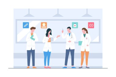 Doktor ekip üyesi illüstrasyonu