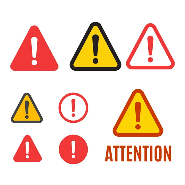 Danger Sign Design Caution Error Icon — Stock Vector