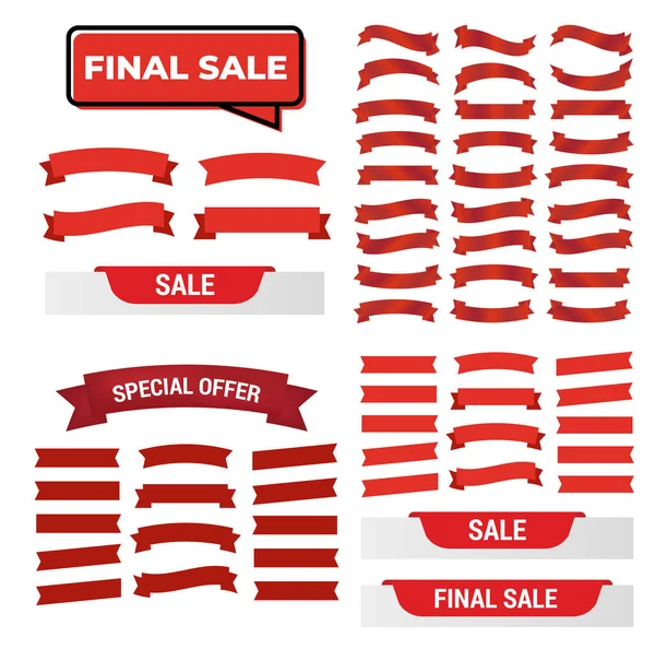 Çizgi film afişleri. Sancak şeridi vektör seti. Mavi kurdeleler