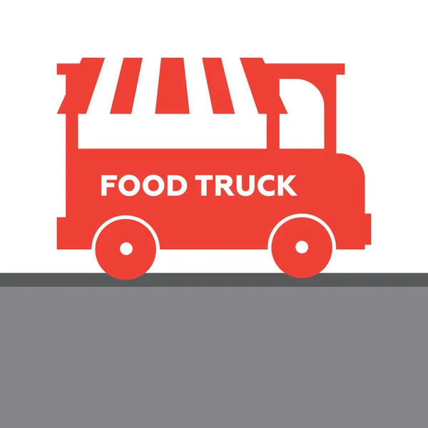 Food Truck Festival Emblèmes Logos Vecteur — Image vectorielle