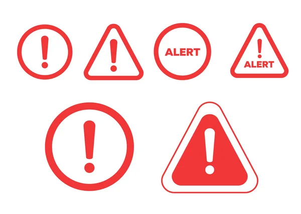 警告图标 注意图标 危险符号 警报图标 — 图库矢量图片