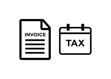 Fatura simgesi. Ödeme ve fatura fatura vektör simgesi