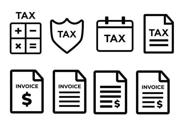 Factuur Icoon Betaling Facturatie Facturen Vector Pictogram — Stockvector