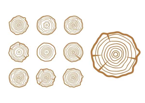 Anéis Árvore Vetorial Vetor Textura Madeira Abstrato Círculo Árvore Fundo Vetores De Stock Royalty-Free