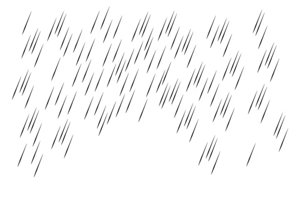 Rain Transparent Background Water Drops Rainfall Vector Pattern — Stock Vector