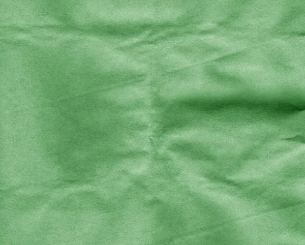 Papel Crumpled Crafted Para Fundo Desing Tom Verde Contexto Textura — Fotografia de Stock
