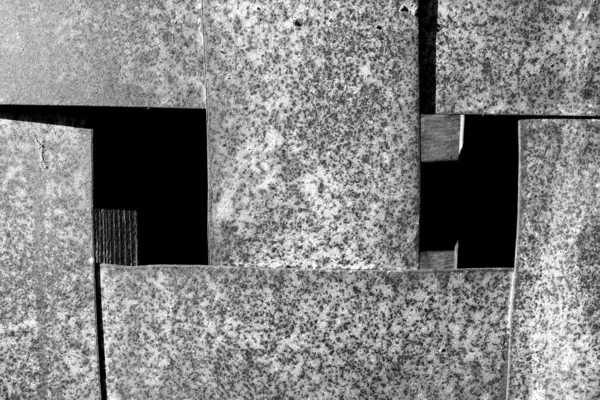 Rusty Abstract Metal Grit Construction Black White Background Texture — Stock Photo, Image