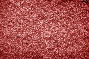 Banyo havlusu dokusu kırmızı tonda. Tasarım için soyut arkaplan ve doku.