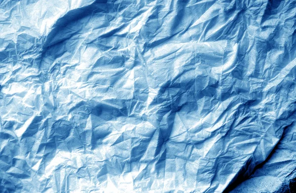 Donanma Mavisi Tonunda Buruşmuş Beyaz Kağıt Arka Plan Tasarım Için — Stok fotoğraf