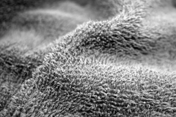 Badhanddoek Textuur Met Wazig Effect Zwart Wit Abstracte Achtergrond Textuur — Stockfoto