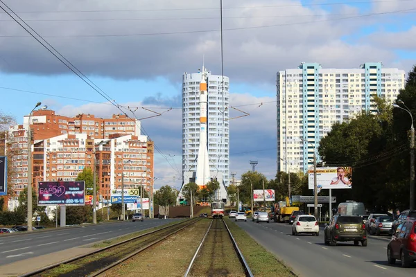 Rakieta Sojuz Prospekt Lenina Samara — Zdjęcie stockowe