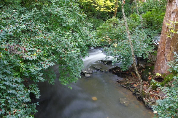 Indian Run Falls Park Autumn Dublin Ohio — Stok Foto