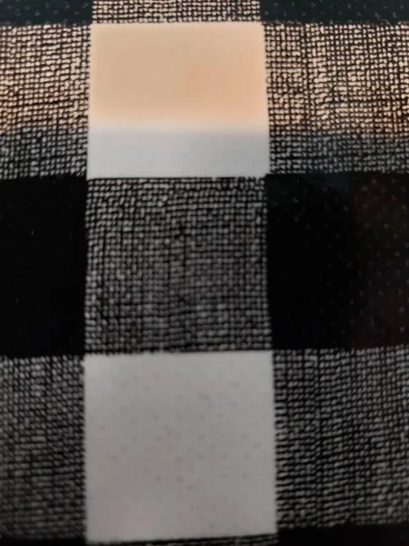 Vzor Ubrusu Polyesterové Černé Bílé Šachovnice — Stock fotografie