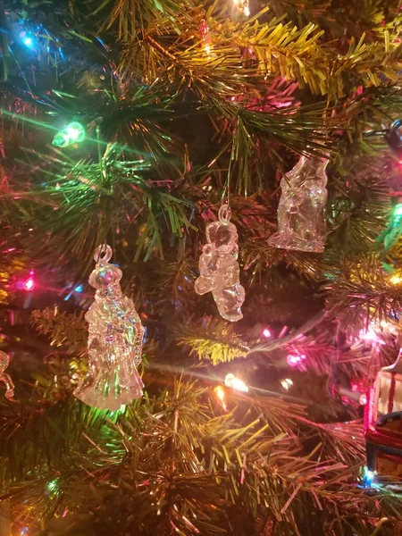 Adornos Navidad Árbol — Foto de Stock