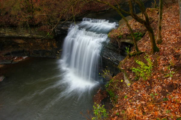 Millikin Falls Quarry Trails Metro Park Columbus Ohio — Stockfoto