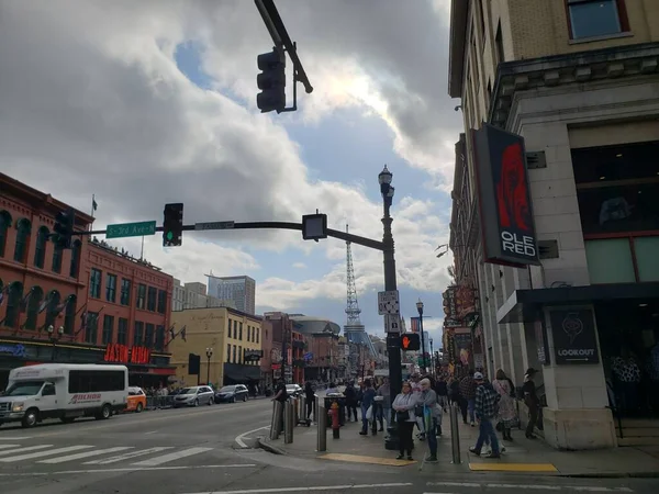 Edifícios Downtown Nashville Tennessee — Fotografia de Stock