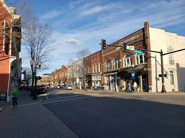 Streetscape View Franklin Tennessee — Stock Photo, Image