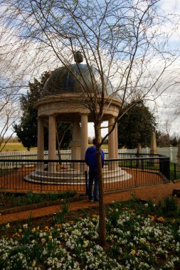Andrew Jackson 'ın Tennessee, Nashville dışındaki Hermitage' ına bakıyor.