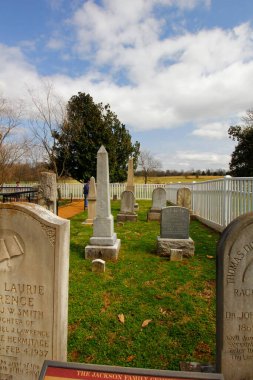 Andrew Jackson 'ın Tennessee, Nashville dışındaki Hermitage' ına bakıyor.