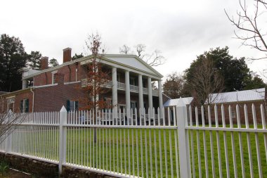 Andrew Jackson 'ın Tennessee, Nashville dışındaki Hermitage' ına bakıyor.