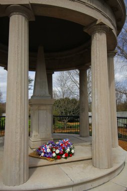 Andrew Jackson 'ın Tennessee, Nashville dışındaki Hermitage' ına bakıyor.