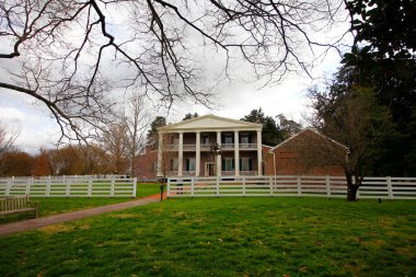 Andrew Jackson 'ın Tennessee, Nashville dışındaki Hermitage' ına bakıyor.