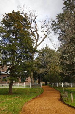 Andrew Jackson 'ın Tennessee, Nashville dışındaki Hermitage' ına bakıyor.