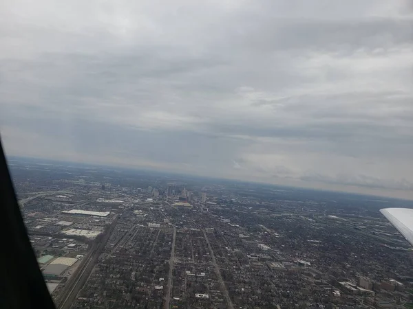 Columbus Ohio Seen Plane — ストック写真
