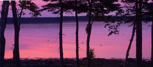 Maine, Gouldsboro Körfezi 'nde gün doğumu