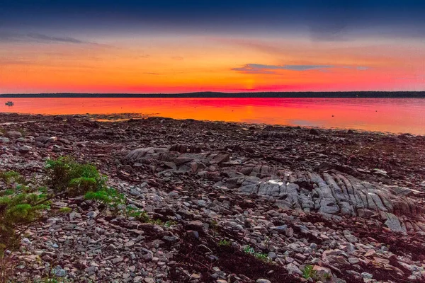 Brillant Sunrise Gouldsboro Bay Maine — Foto de Stock