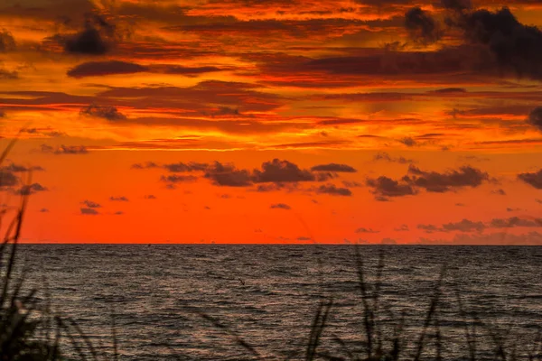 Kleurrijke Zonsopgang Jetty Park Fort Pierce Florida — Stockfoto