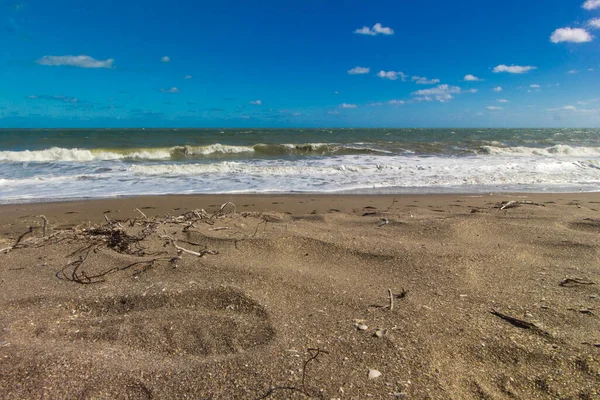 Güneşli Bir Günde Atlantik Okyanusu Kıyısındaki Sahil Fort Pierce Florida — Stok fotoğraf