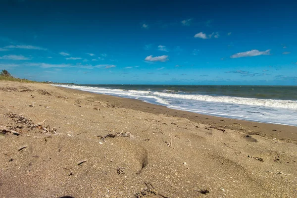 Praia Oceano Atlântico Durante Dia Ensolarado Fort Pierce Florida — Fotografia de Stock