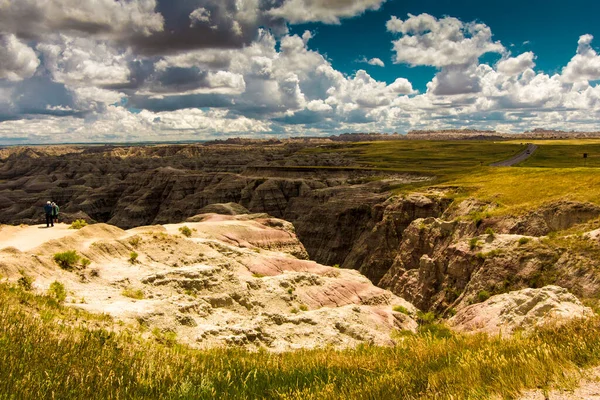 南达科他州荒地国家公园大荒地俯瞰 — 图库照片