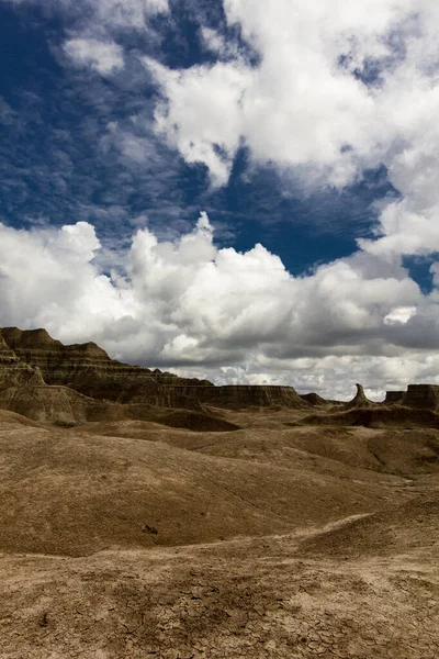 Fossile Ausstellungsfläche Badlands National Park South Dakota — Stockfoto