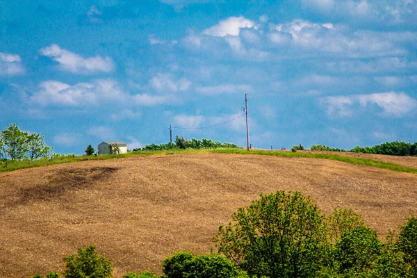 Campo Agrícola Finales Primavera Ohio — Foto de Stock