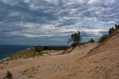 Uyuyan Ayı Kumulları Ulusal Lakeshore Yazın, Michigan