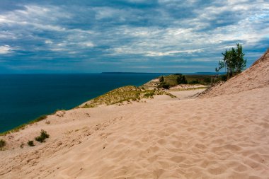 Uyuyan Ayı Kumulları Ulusal Lakeshore Yazın, Michigan