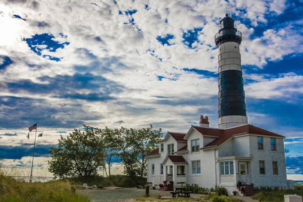 Big Sable Deniz Feneri Ludington Eyalet Parkı Michigan — Stok fotoğraf