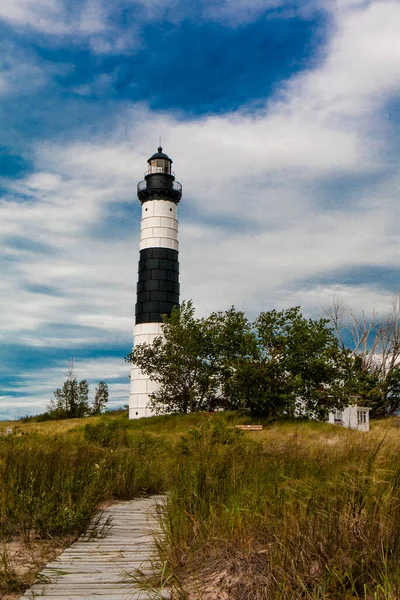 Big Sable Lighthouse Ludington State Park Michigan — стокове фото