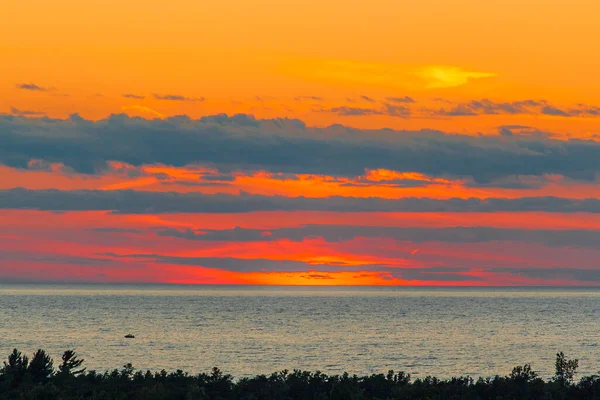 Tramonto Silver Lake State Park Michigan Estate — Foto Stock