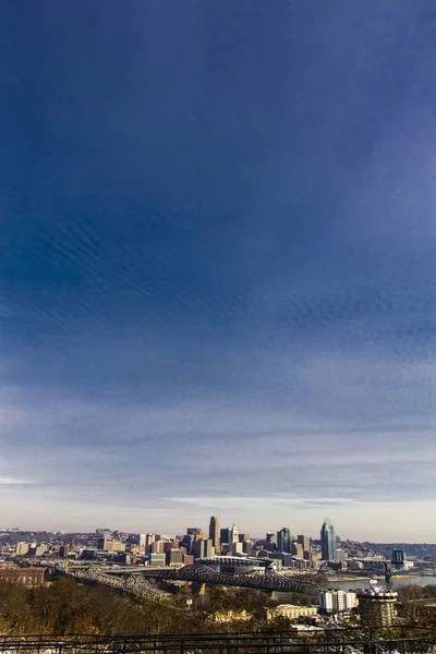 Цинциннати Огайо Видели После Лёгкого Снега Девоу Парка Кентукки — стоковое фото