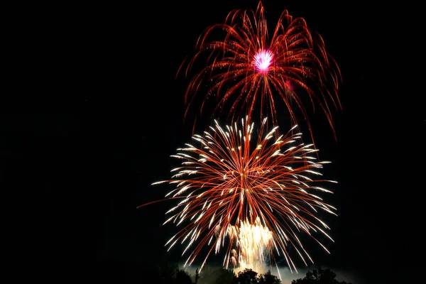 Fireworks Display Granville Ohio July 2022 — Stockfoto