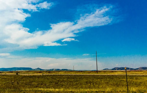 Northeast Wyoming Seen Interstate Summer Day — Zdjęcie stockowe