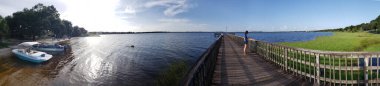 View of Lake Minneola during a summer day, Clermont, Florida