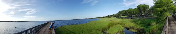 View Lake Minneola Summer Day Clermont Florida — 图库照片