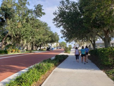Views of Downtown Clermont, Florida in Summer