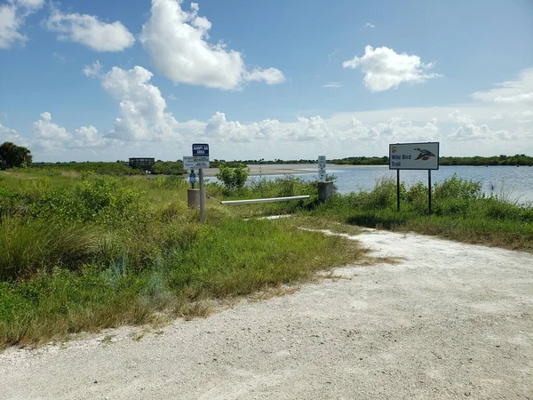 Black Point Wildlife Drive Merritt Island National Wildlife Refuge Florida — 图库照片